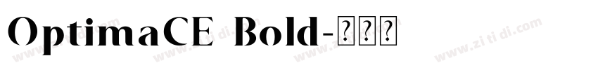 OptimaCE Bold字体转换
